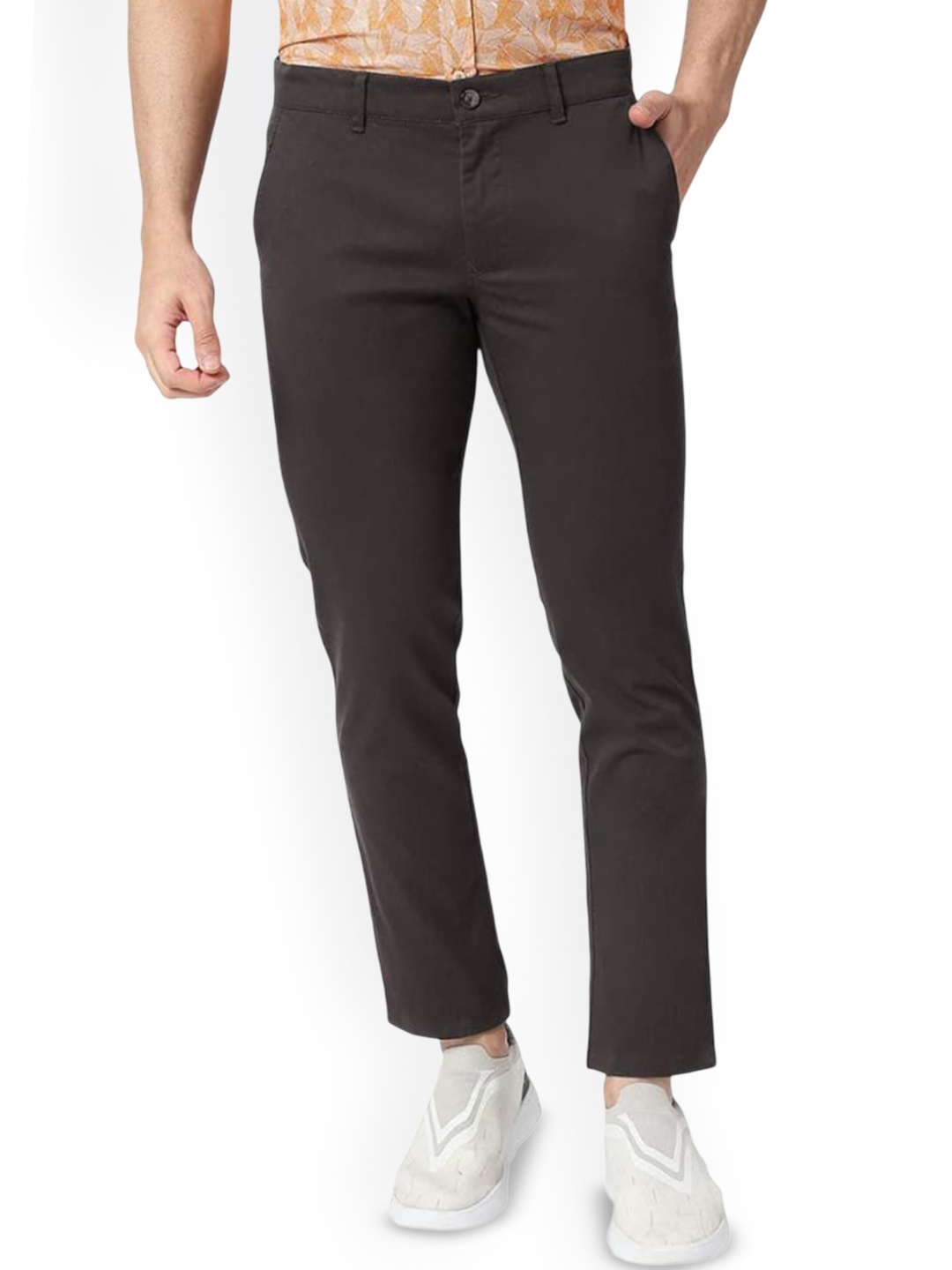 

Basics Men Comfort Trousers, Brown