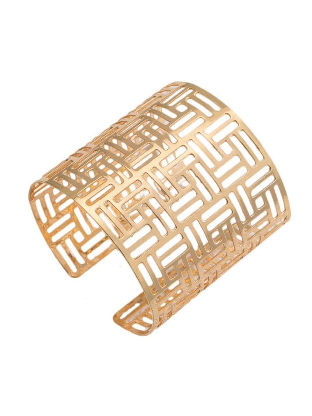 

Shining Diva Fashion Women Gold-Plated Cuff Bracelet