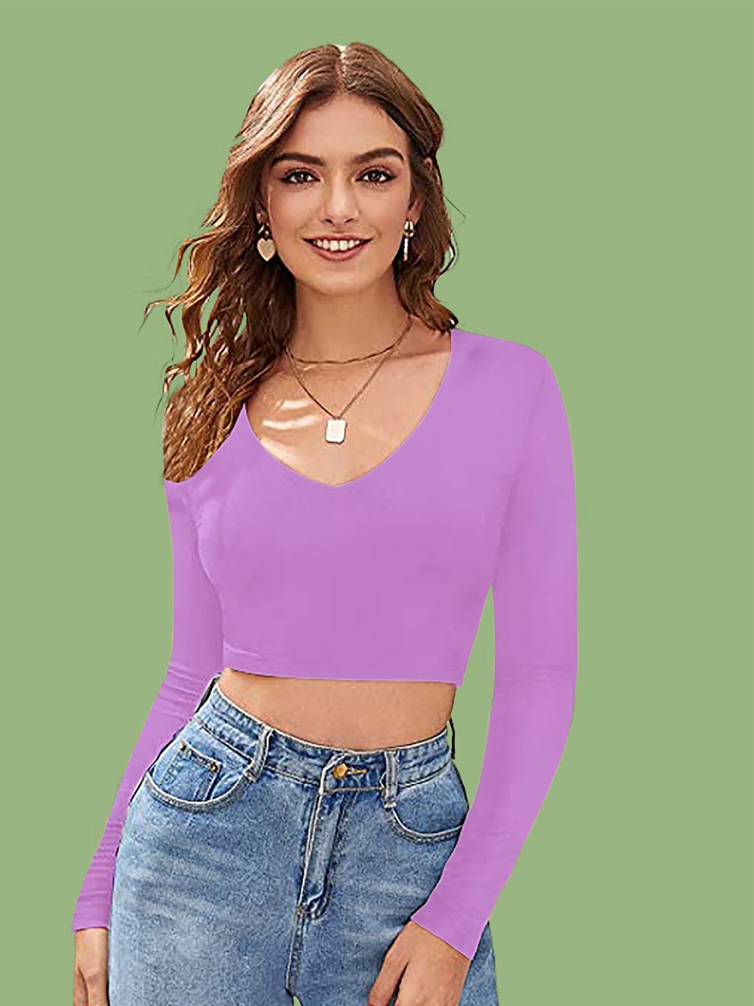 

Dream Beauty Fashion Crop Top, Lavender