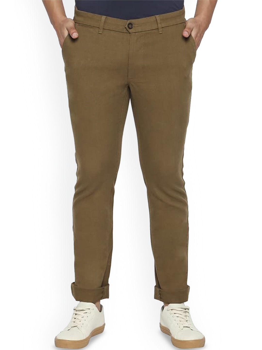 

Basics Men Comfort Trousers, Brown