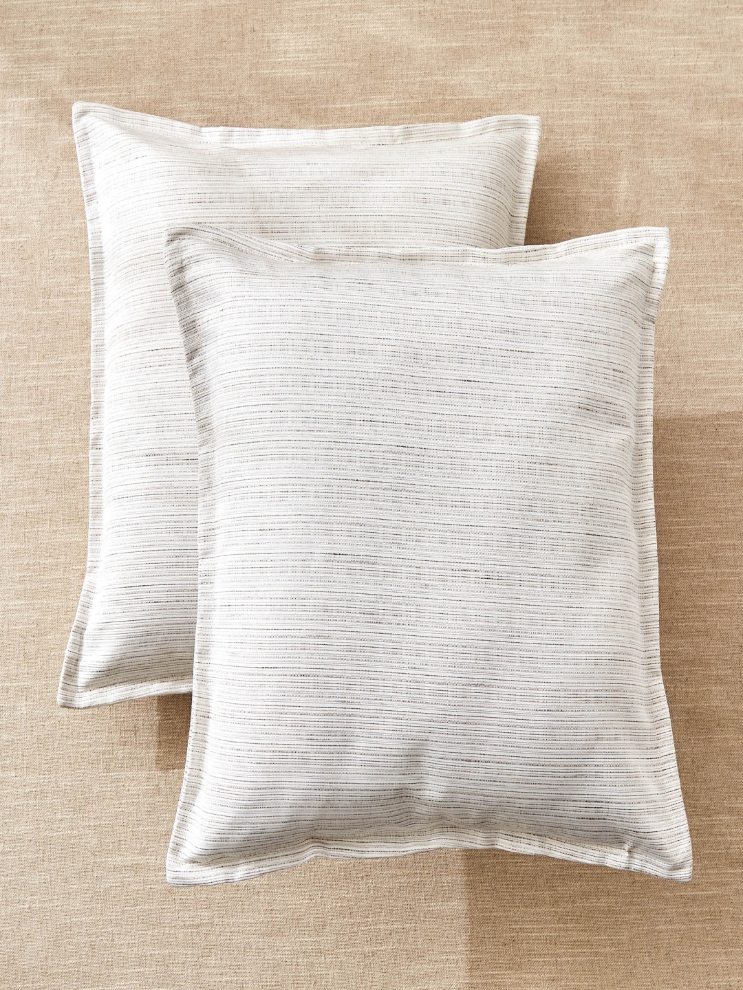 

Home Centre Drift Grey 2 Pieces Textured Square Cushion Covers