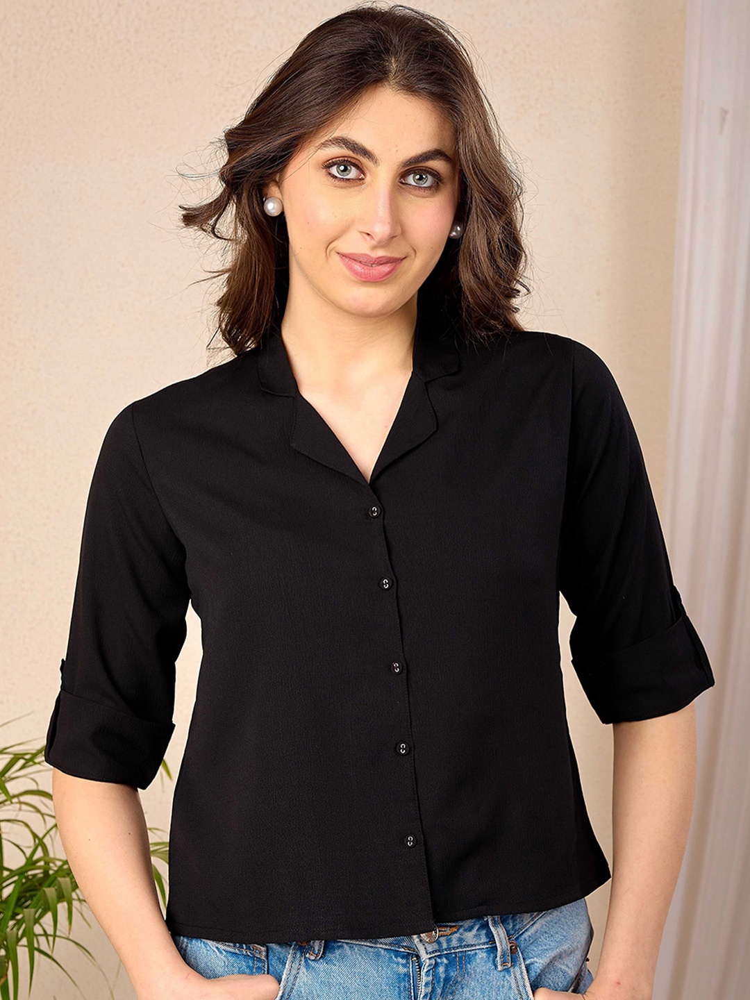 

Nayo Crop Top, Black