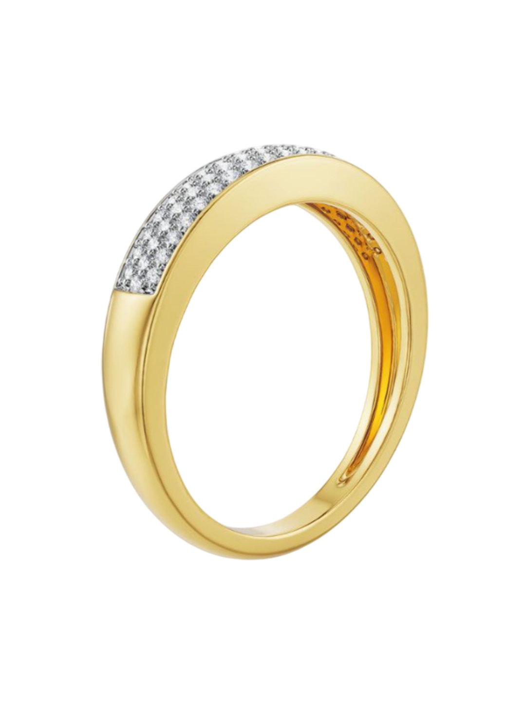 

Emori Clustered Pave Diamond Band, Yellow
