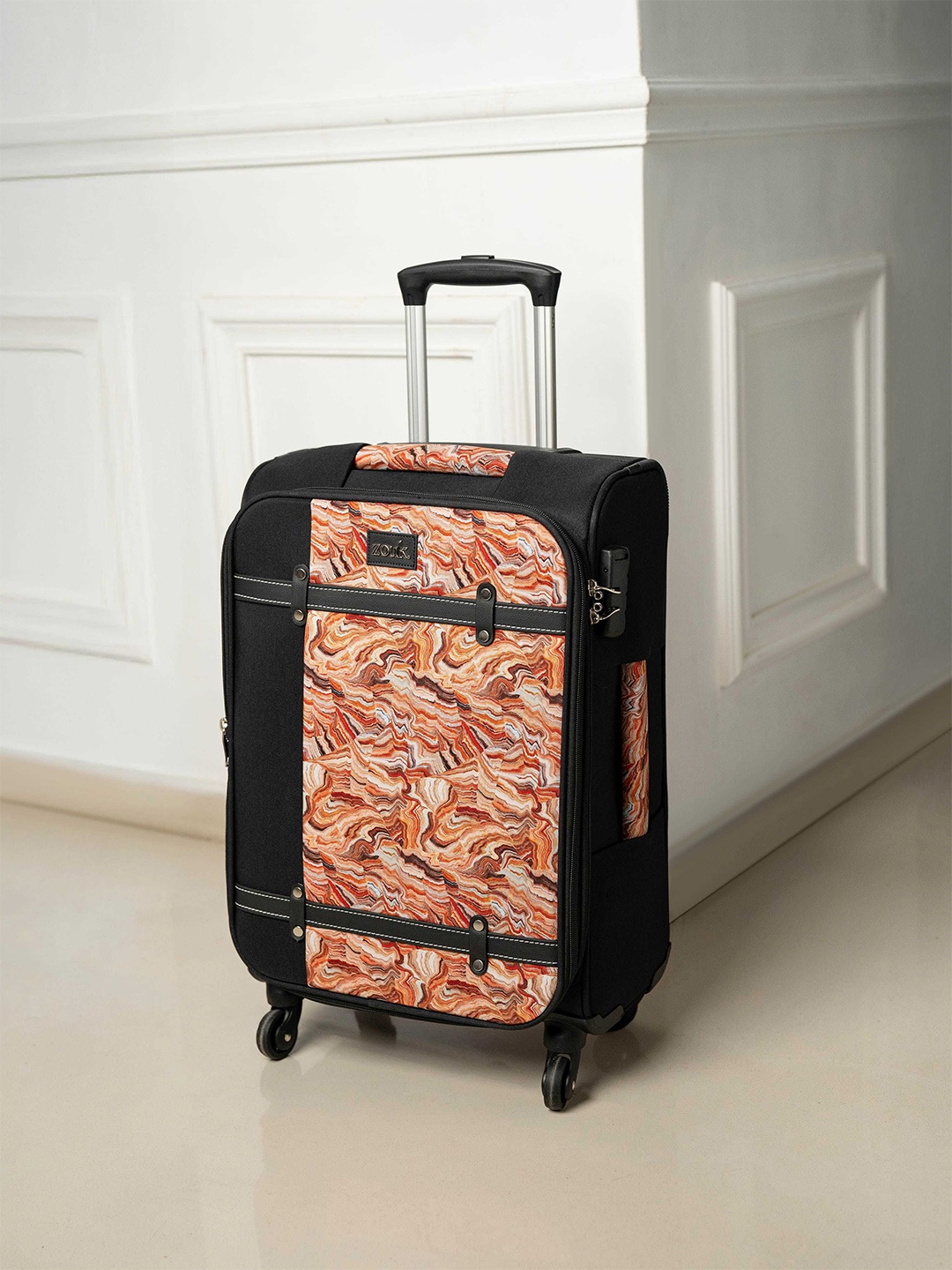 

ZOUK Nicobar Coral Saira Trolley Bag, Black
