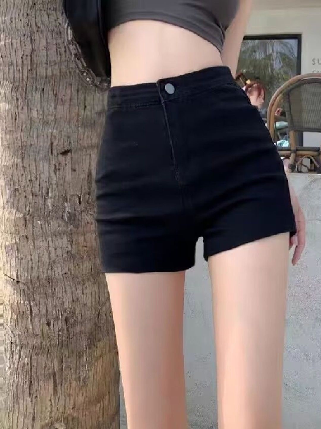 

StyleCast Women Denim Shorts, Black