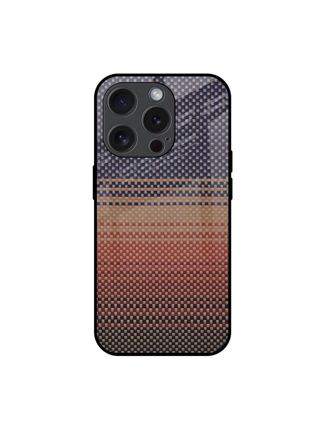 

QRIOH Abstract Printed iPhone 15 Pro Back Case Mobile Accessories, Beige