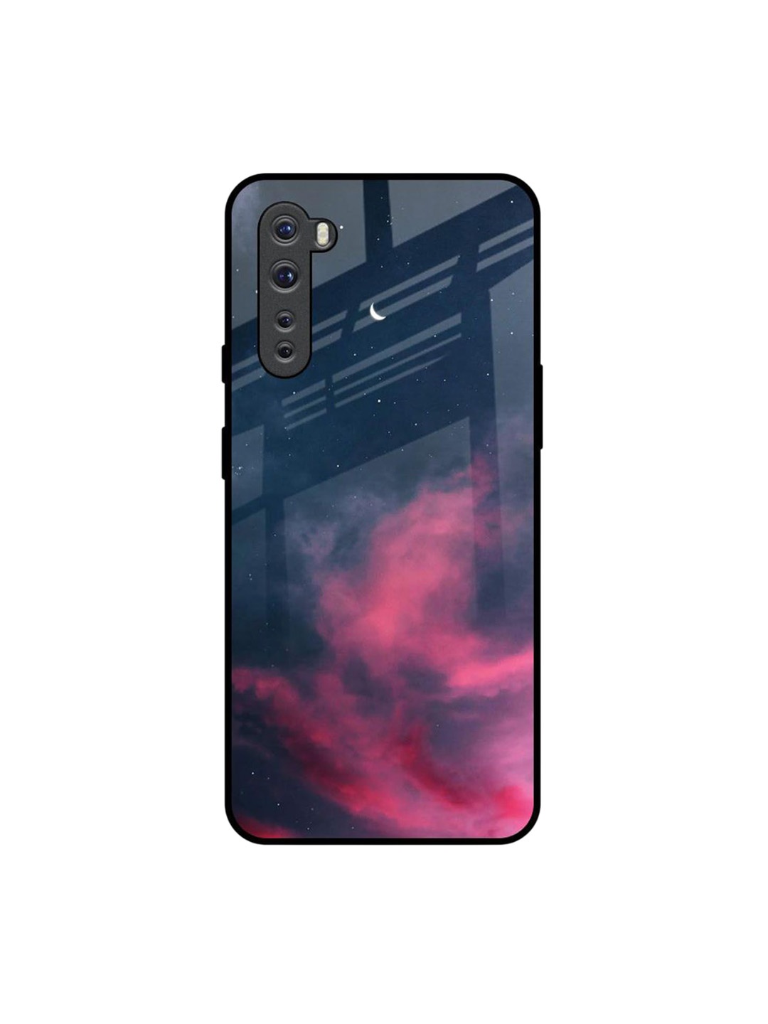 

QRIOH Moon Night Printed OnePlus Nord Back Case, Pink