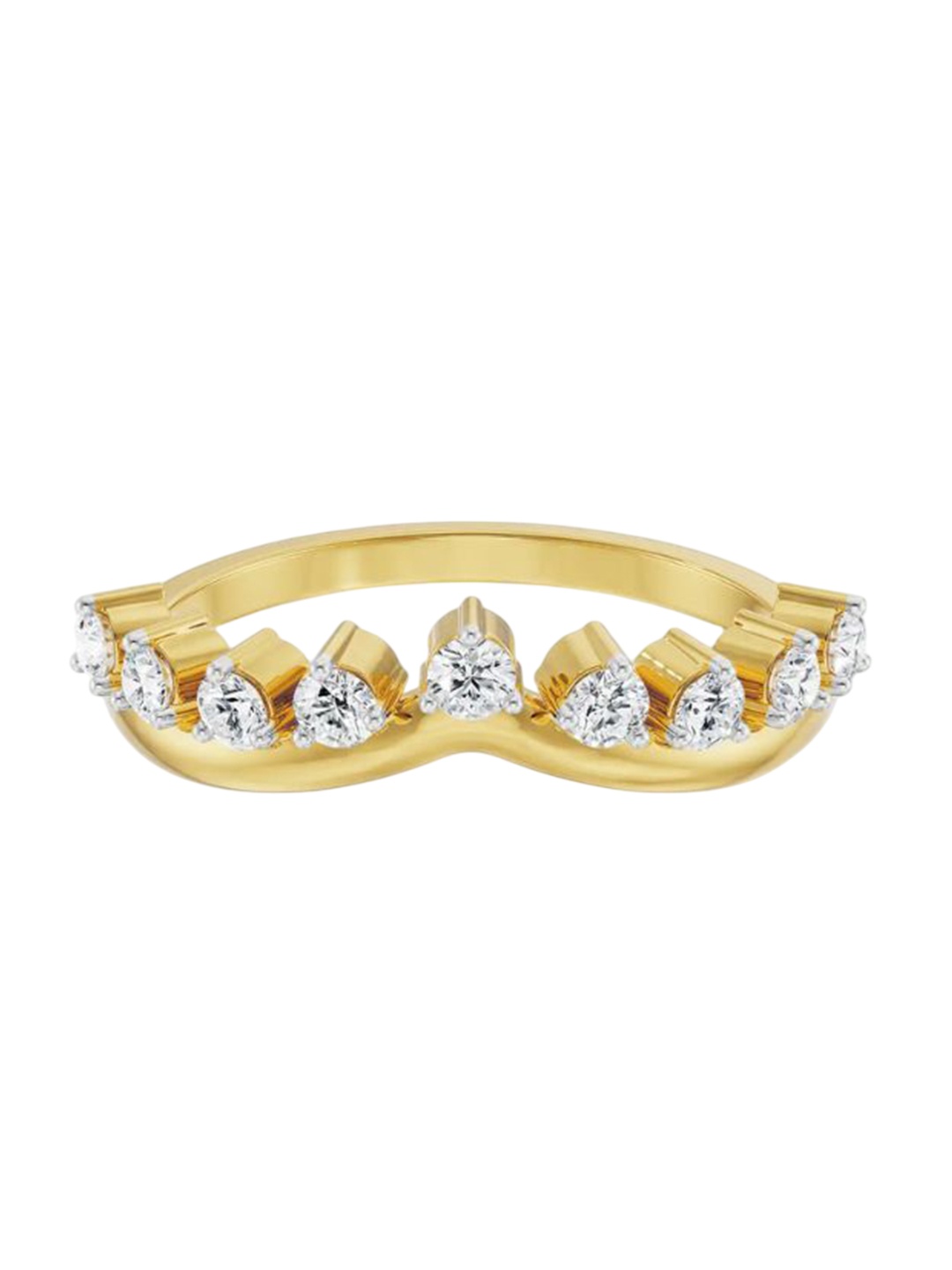 

Emori Crown Diamond Ring, Gold