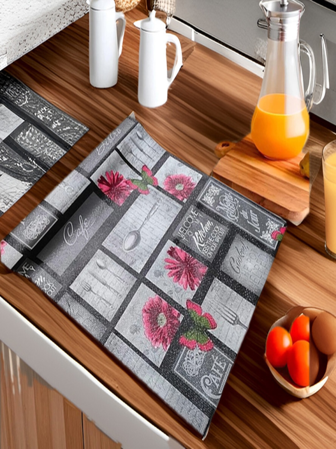 

REVEXO Grey Set of 1 Water Resistant Shelf Liner Organisers