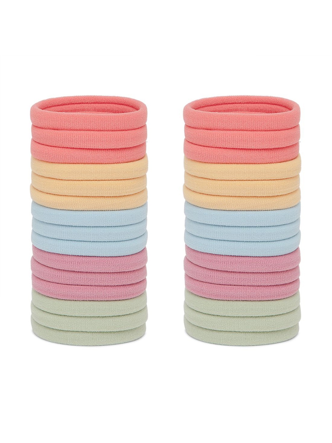 

Radhu & Kabby 30-Pcs Ponytail Holders, Peach