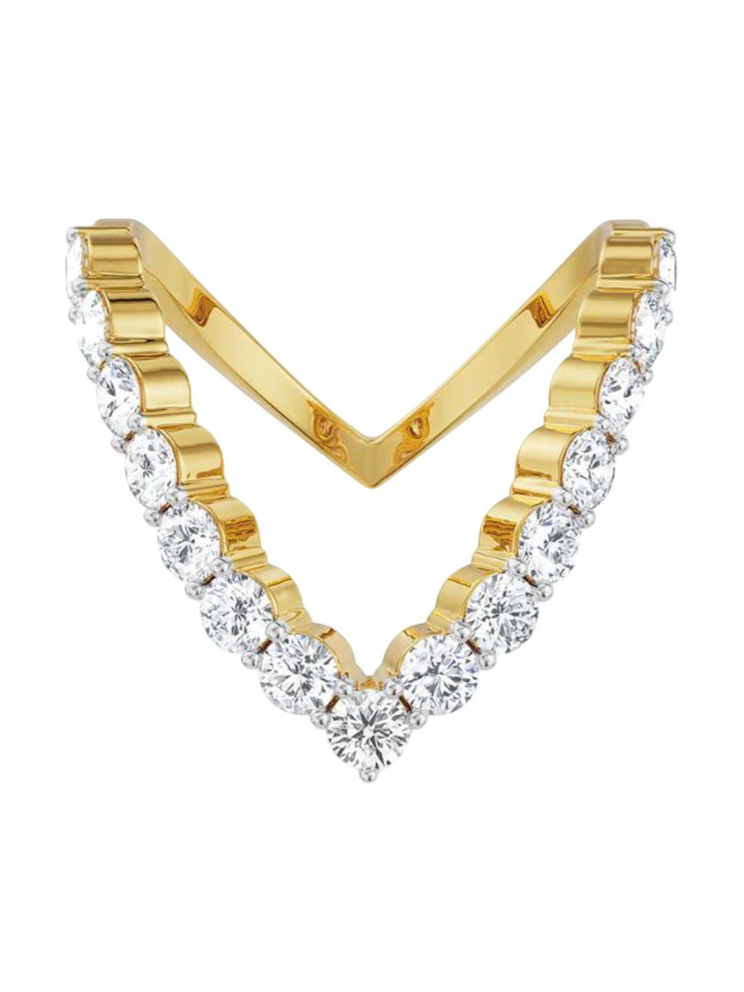 

Emori Minimalist V Diamond Band, Gold