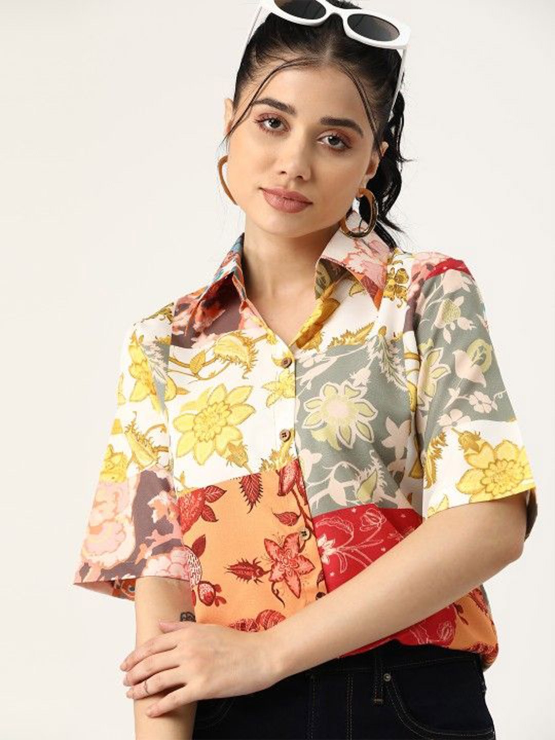 

DressBerry Women Floral Opaque Printed Casual Shirt, Multi