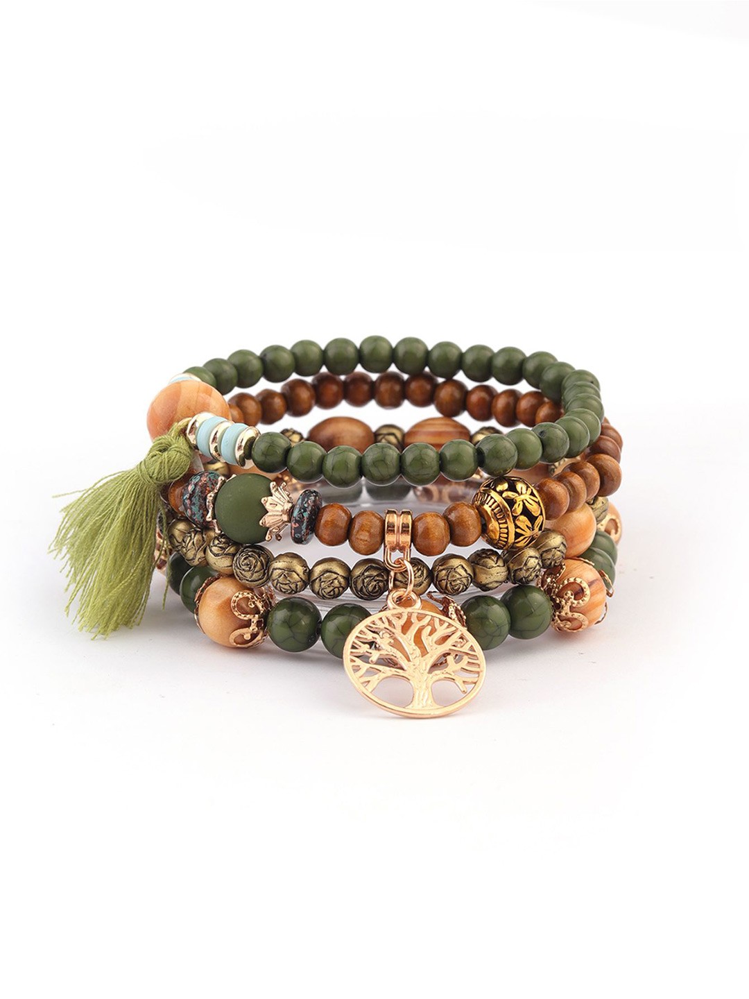 

Shining Diva Fashion Women 4 Gold-Plated Bracelet