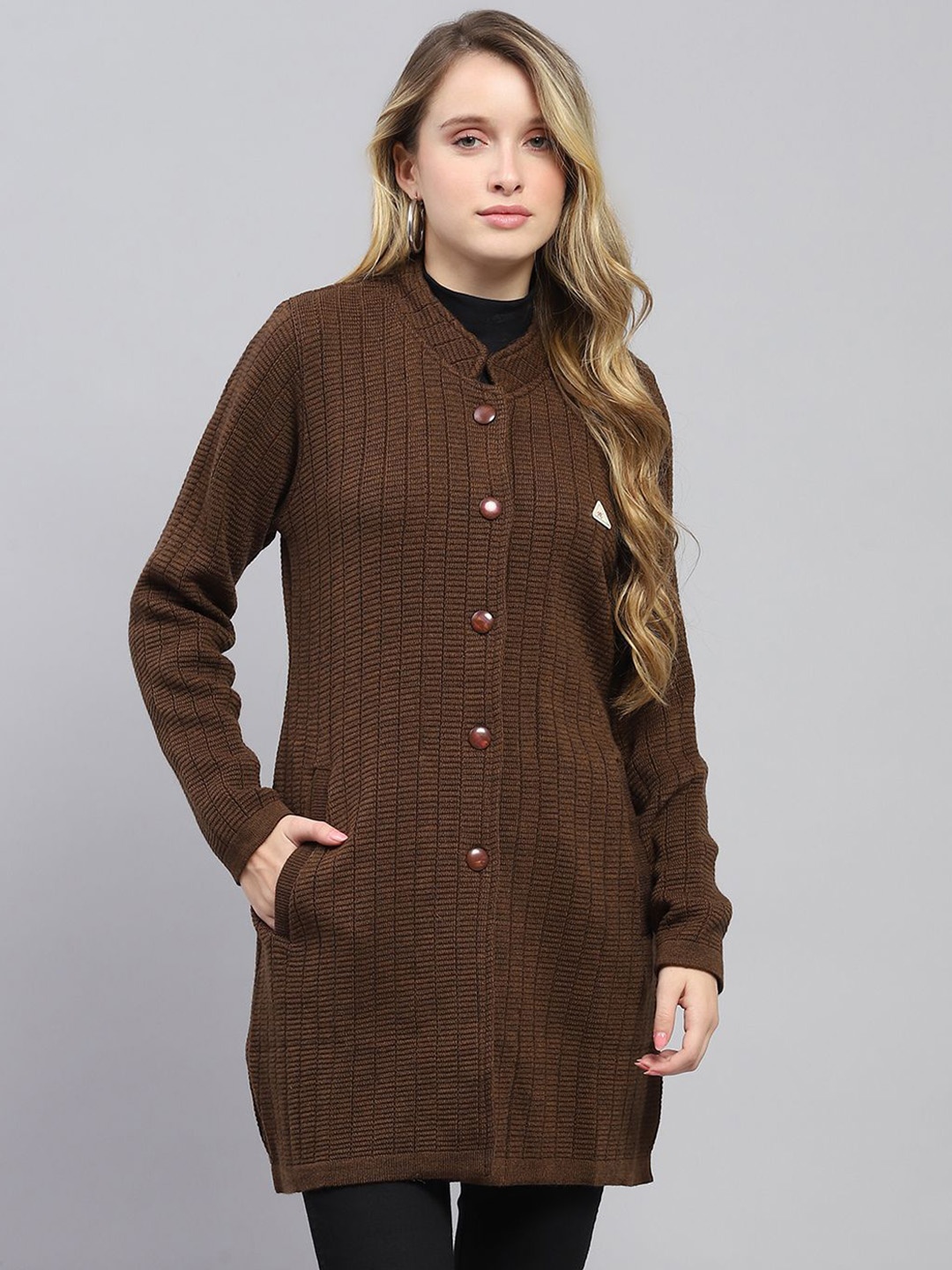 

Monte Carlo Self-design Single-Breasted Overcoats, Brown