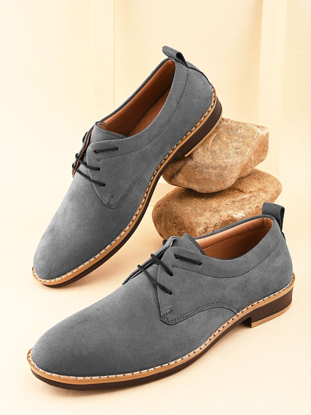 

Men Round-Toe Casual Regular Boots, Grey