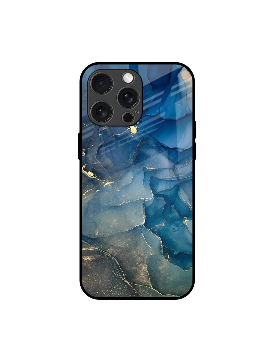 

QRIOH Blue Cool Marble Real Printed iPhone 15 Pro Max Back Case