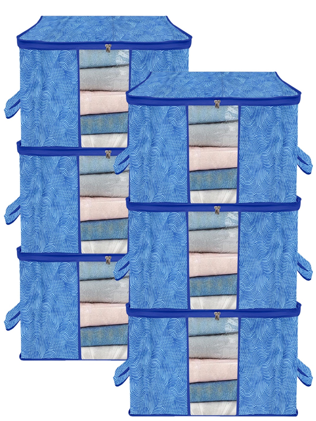 

ANKIT INTERNATIONAL Blue Set of 6 Super Strong Multi-Utility Organisers