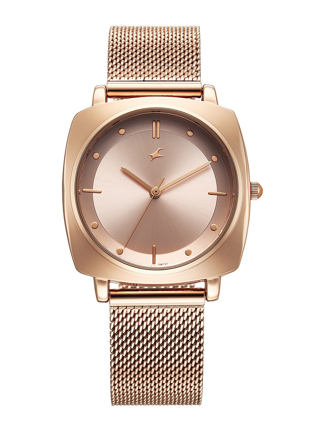 

Fastrack Women Dial & Stainless Steel Bracelet Style Straps Analogue Watch 68043WM01, Rose gold