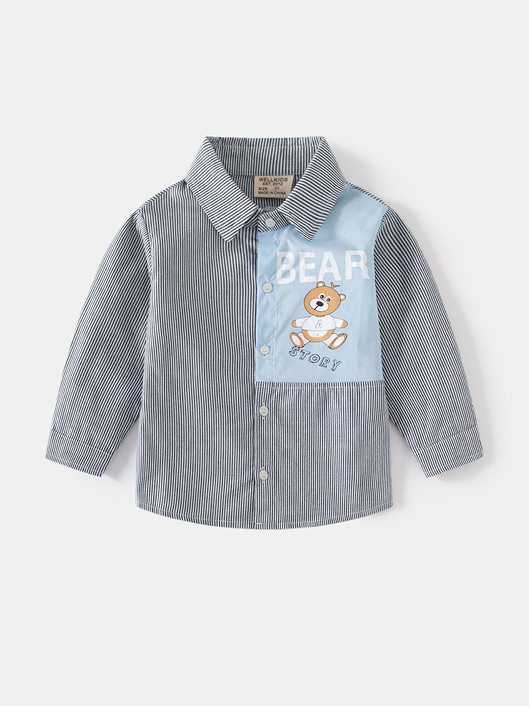 

LULU & SKY Boys Opaque Casual Shirt, Black