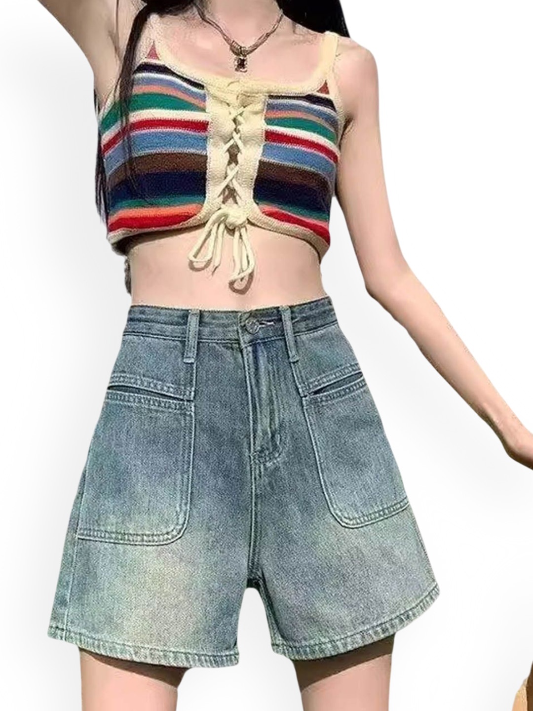 

StyleCast Women Denim Shorts, Blue