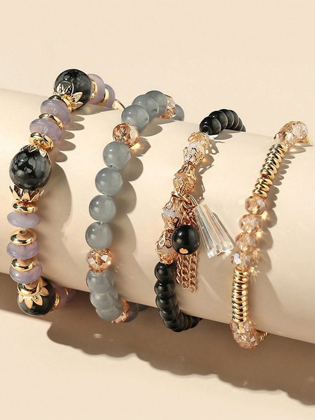 

Shining Diva Fashion Women 4 Gold-Plated Bracelet