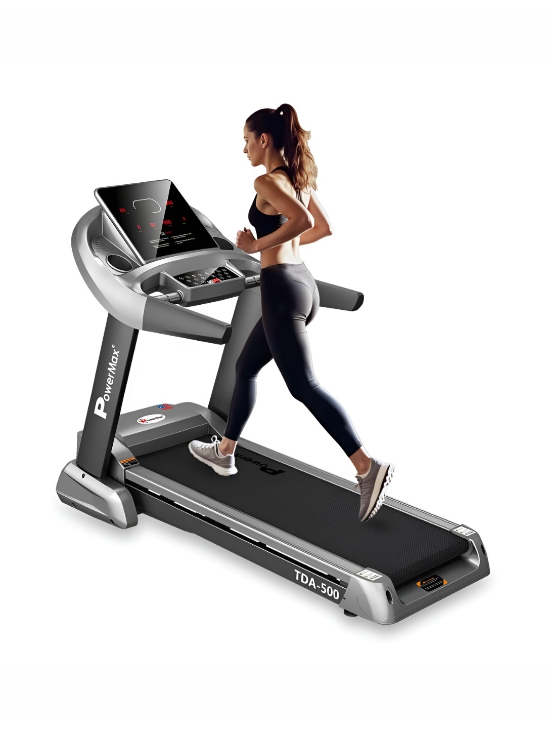 

PowerMax Fitness TDA-500 6HP Peak Motorized Foldable Treadmill, Black