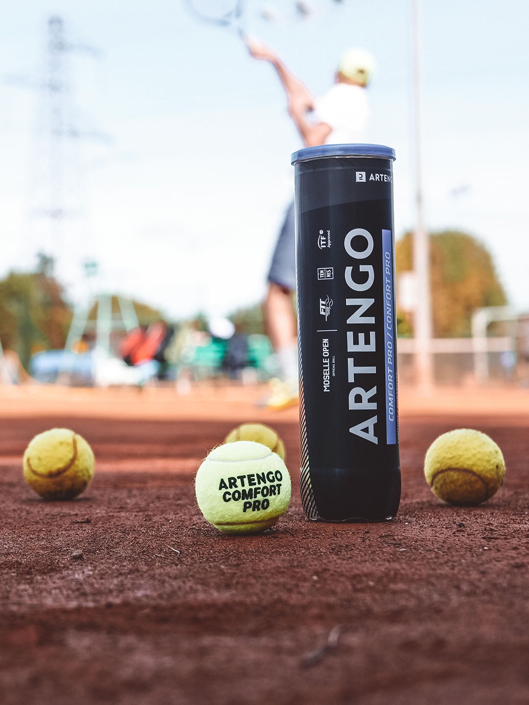 

Artengo By Decathlon Set Of 8 Rubber Tennis Balls, Yellow