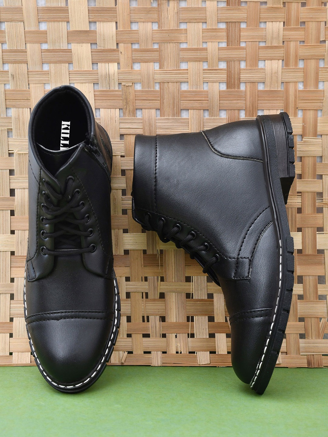 

Killer Men Round Toe Regular Boots, Black