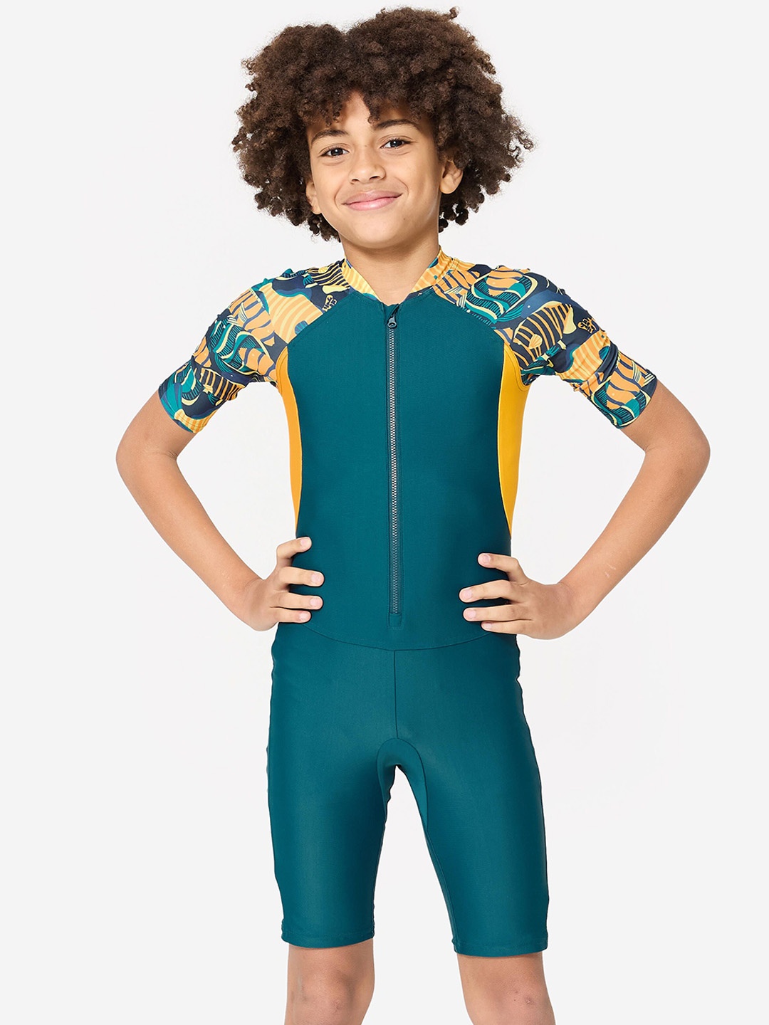 

Nabaiji By Decathlon Boys Printed Legsuit, Blue