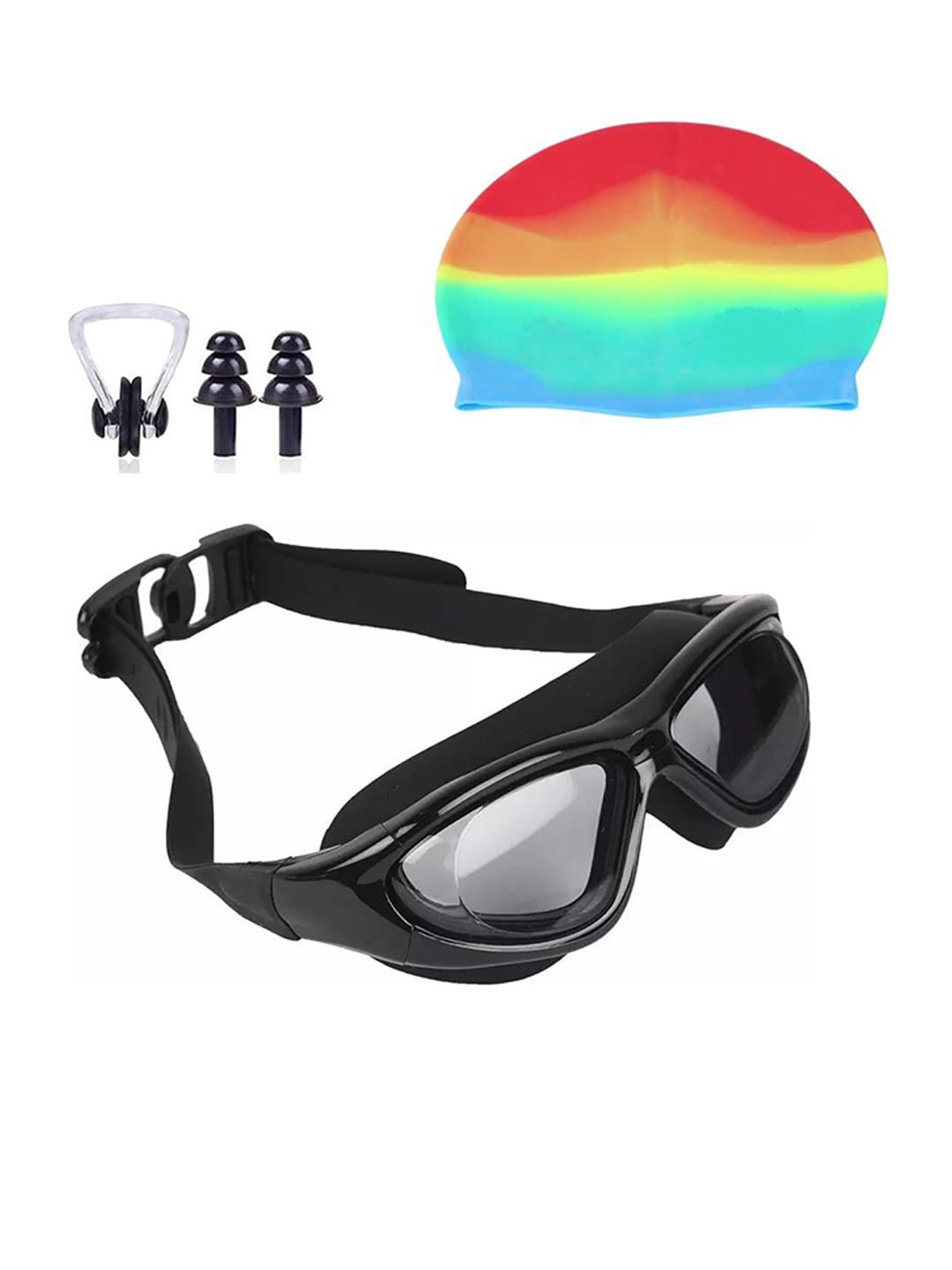 

ARROWMAX Swimming Goggles Combo Kit, Black