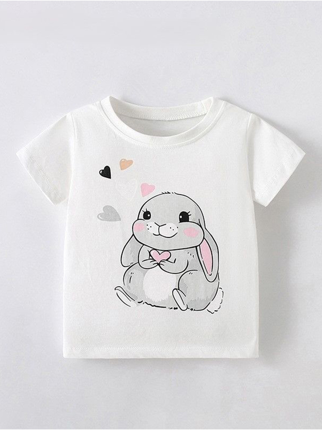 

YK Animal Print Cotton Top, White