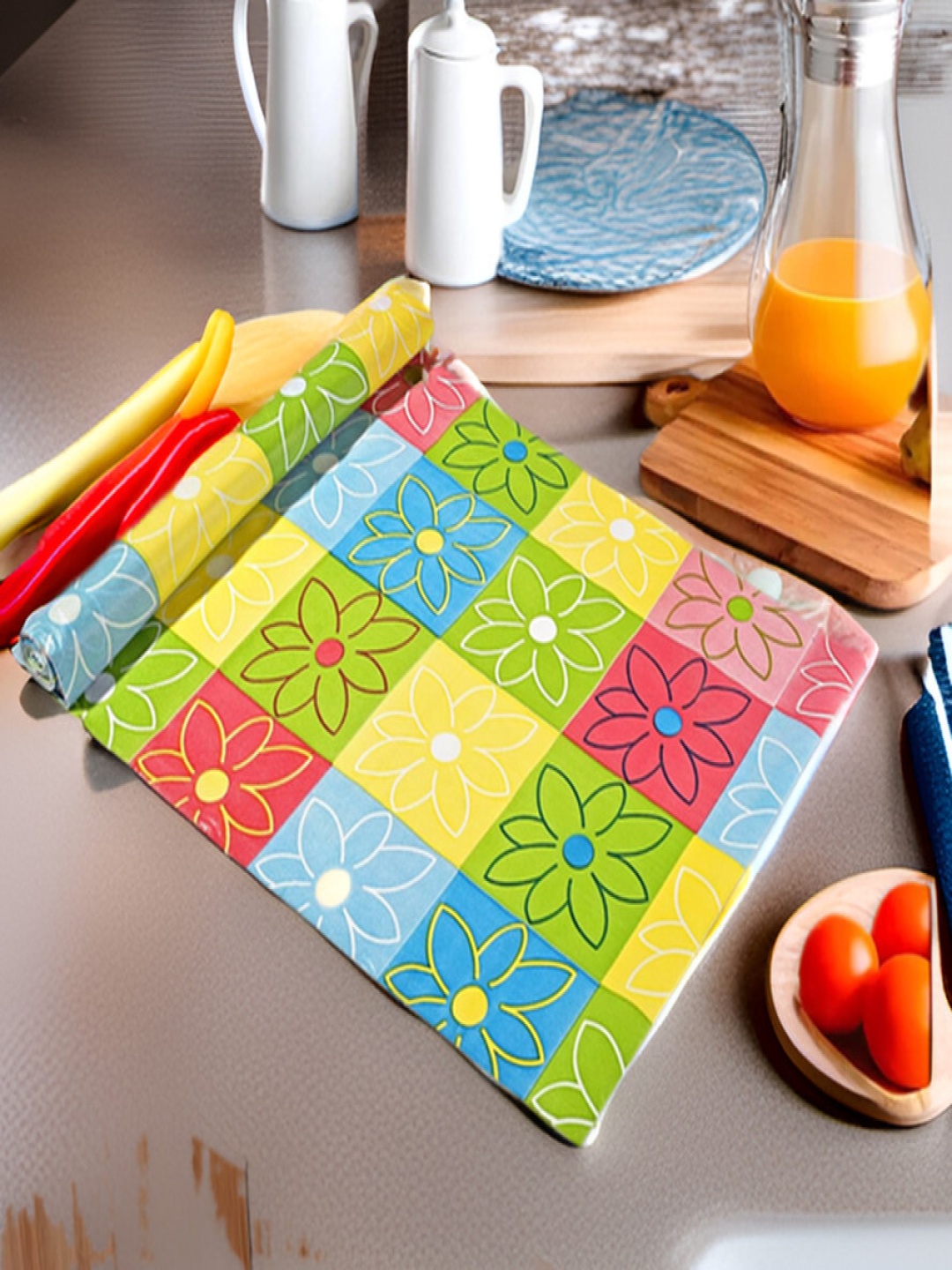 

REVEXO Yellow Set of 1 Water Resistant Shelf Liner Organisers