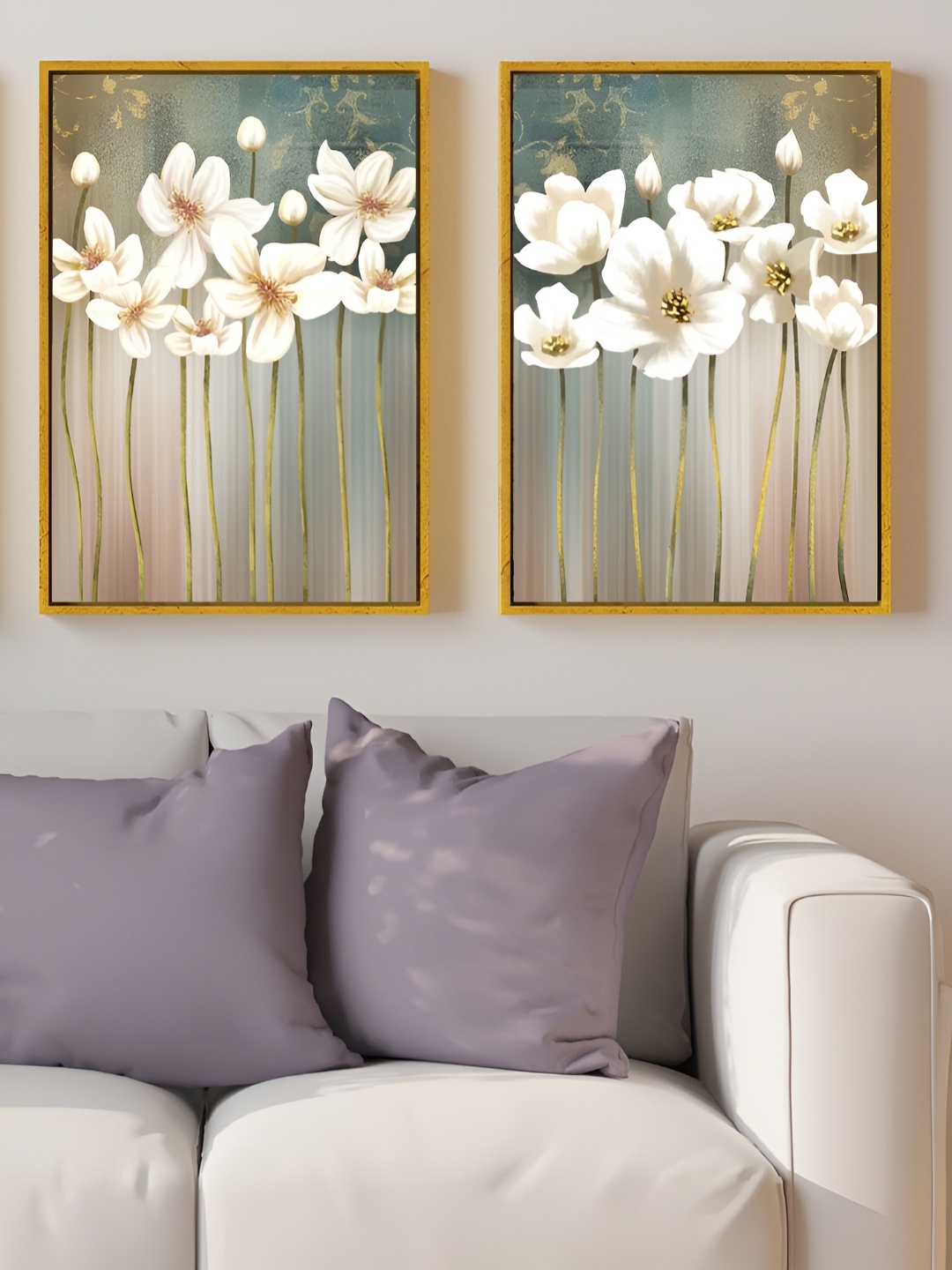 

Myntra Elegant Homes Brown & White 2 Piece Floral & Botanical Printed Canvas Wall Arts