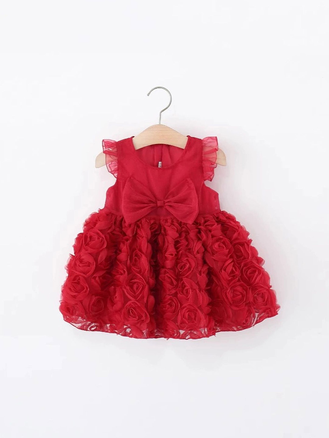 

LULU & SKY Girls Fit & Flare Ready to Wear Dress, Red