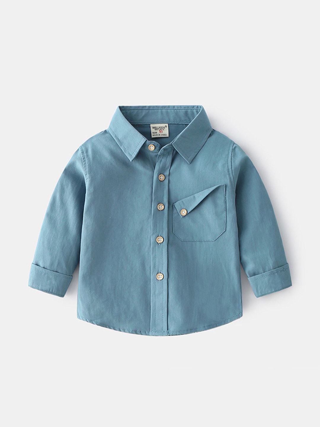 

LULU & SKY Boys Opaque Casual Shirt, Blue