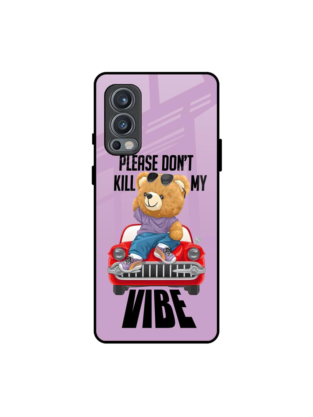 

QRIOH Don't Kill My Vibe Printed Oneplus Nord 2 Back Case, Purple