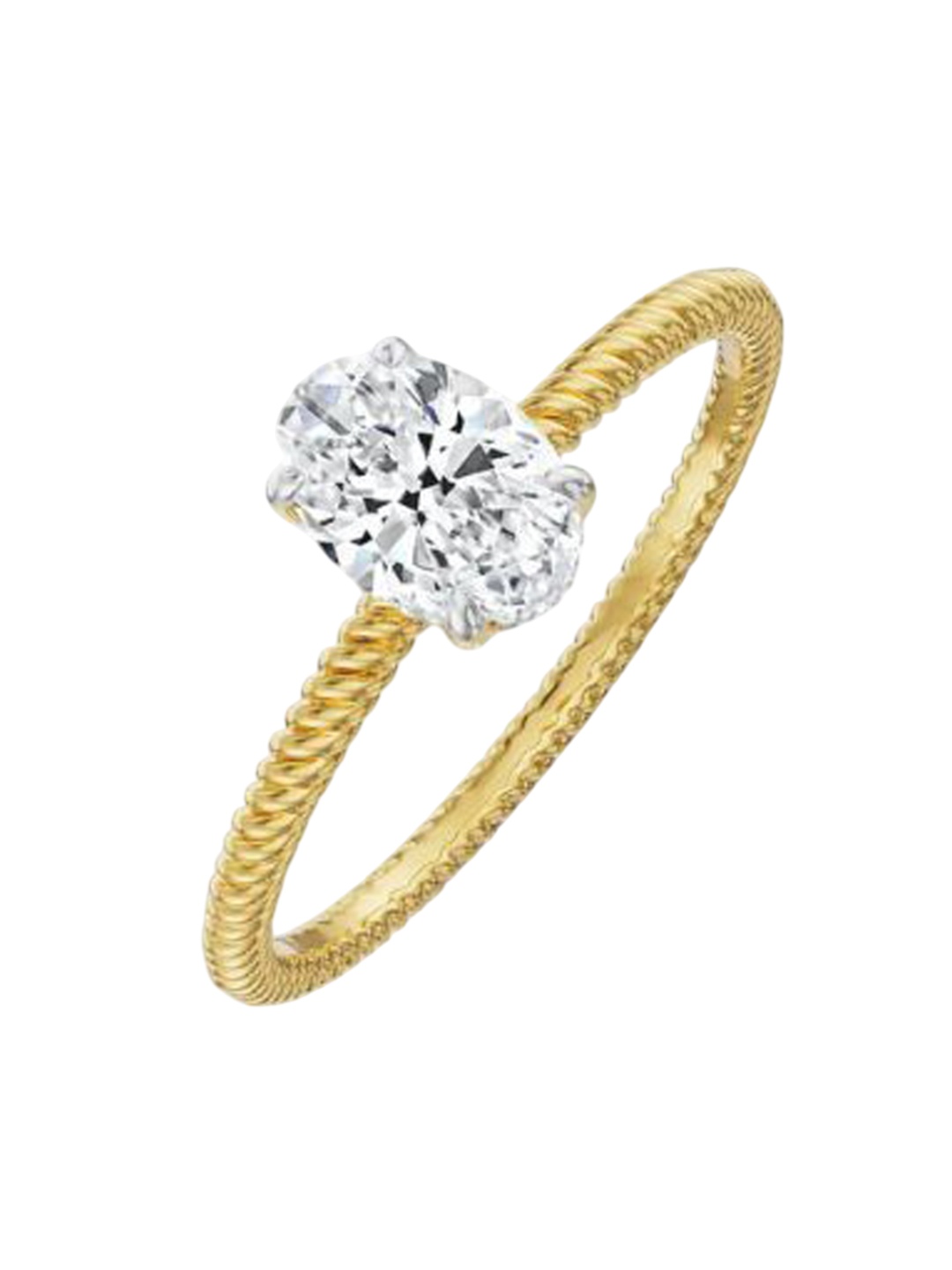 

Emori 0.70 CT Oval Engagement Ring, Gold
