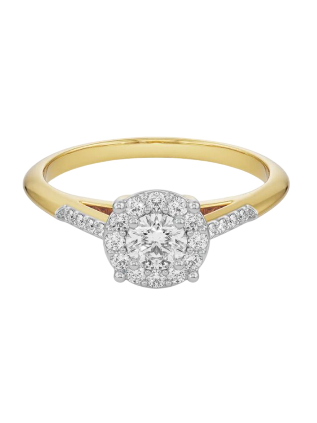 

Emori Shimmery Cluster Diamond Band, Yellow