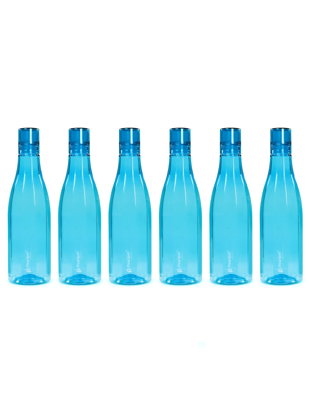 

Pearlpet Azzure Blue 6 Pieces BPA-Free Water Bottles 1L Each
