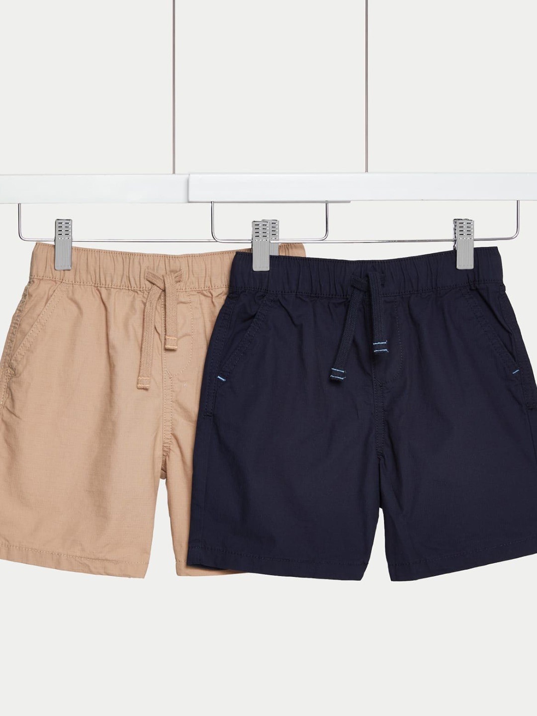 

Marks & Spencer Boys High-Rise Shorts, Beige