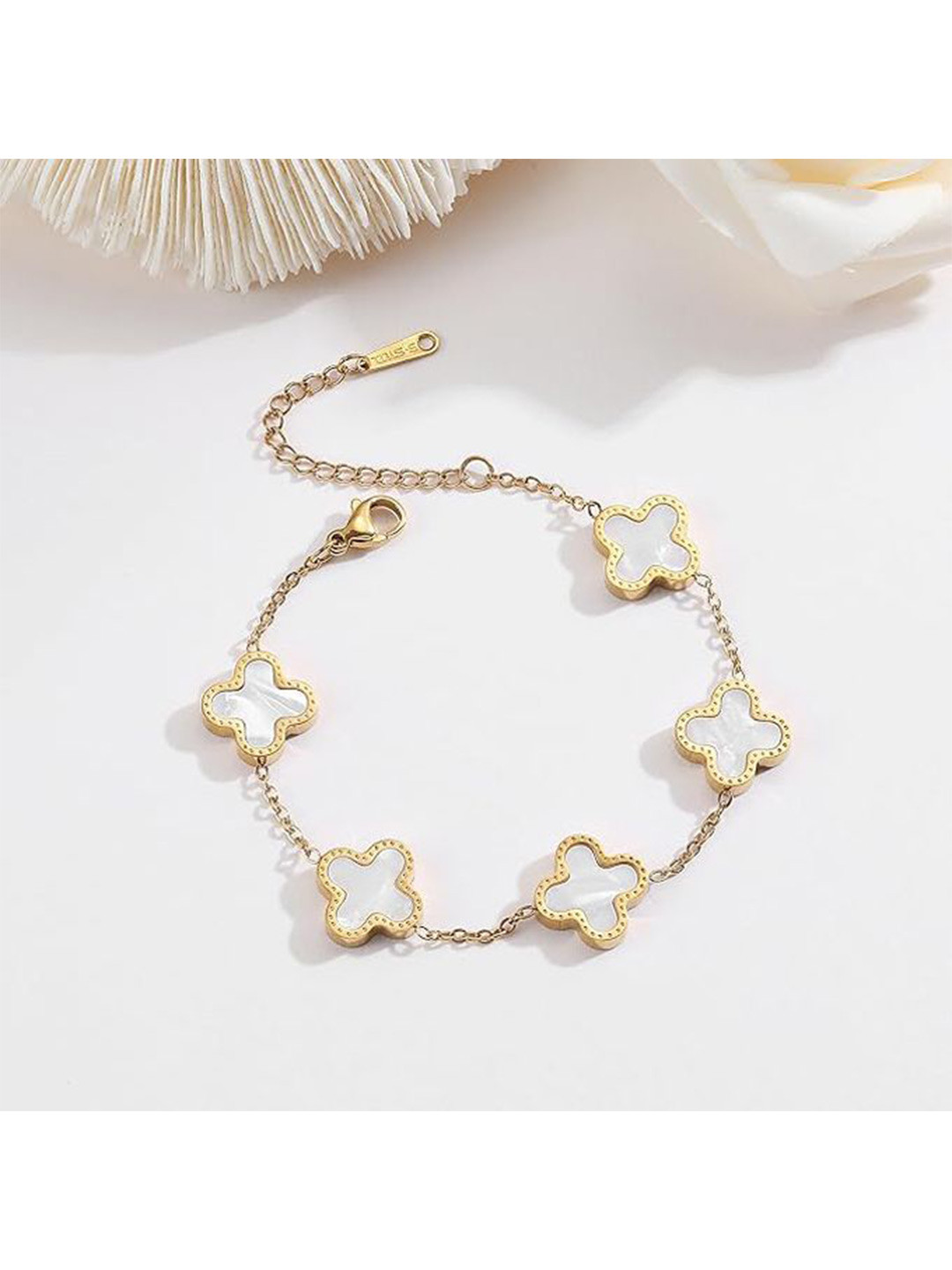 

Shining Diva Fashion Women Gold-Plated Wraparound Bracelet