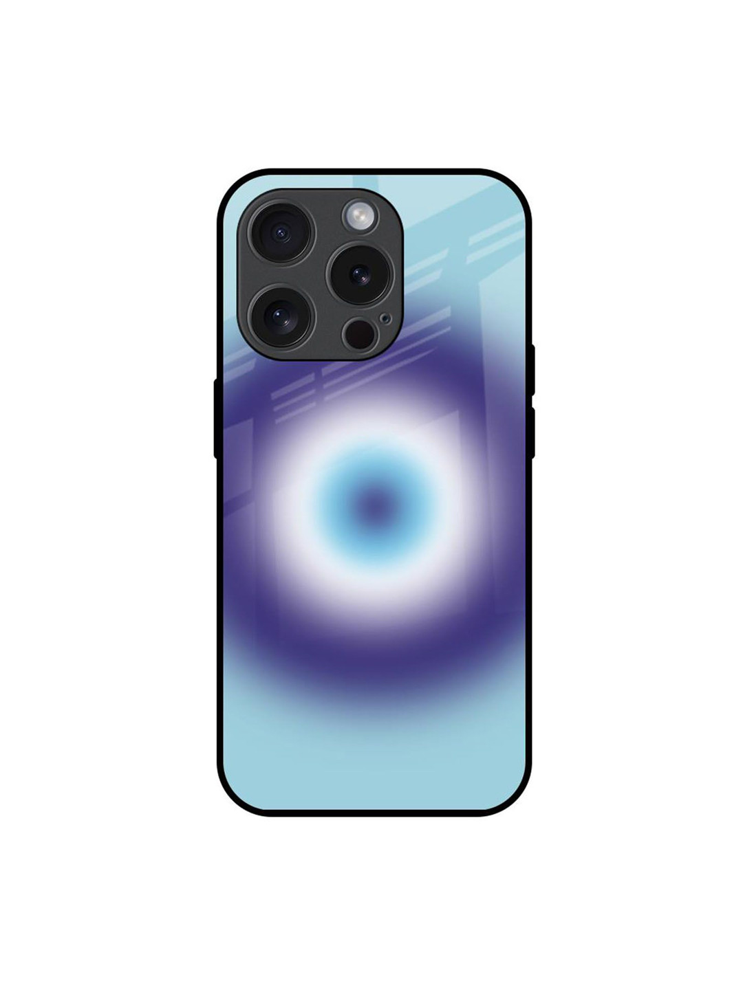 

QRIOH Quirky Printed iPhone 15 Pro Back Case Mobile Accessories, Blue