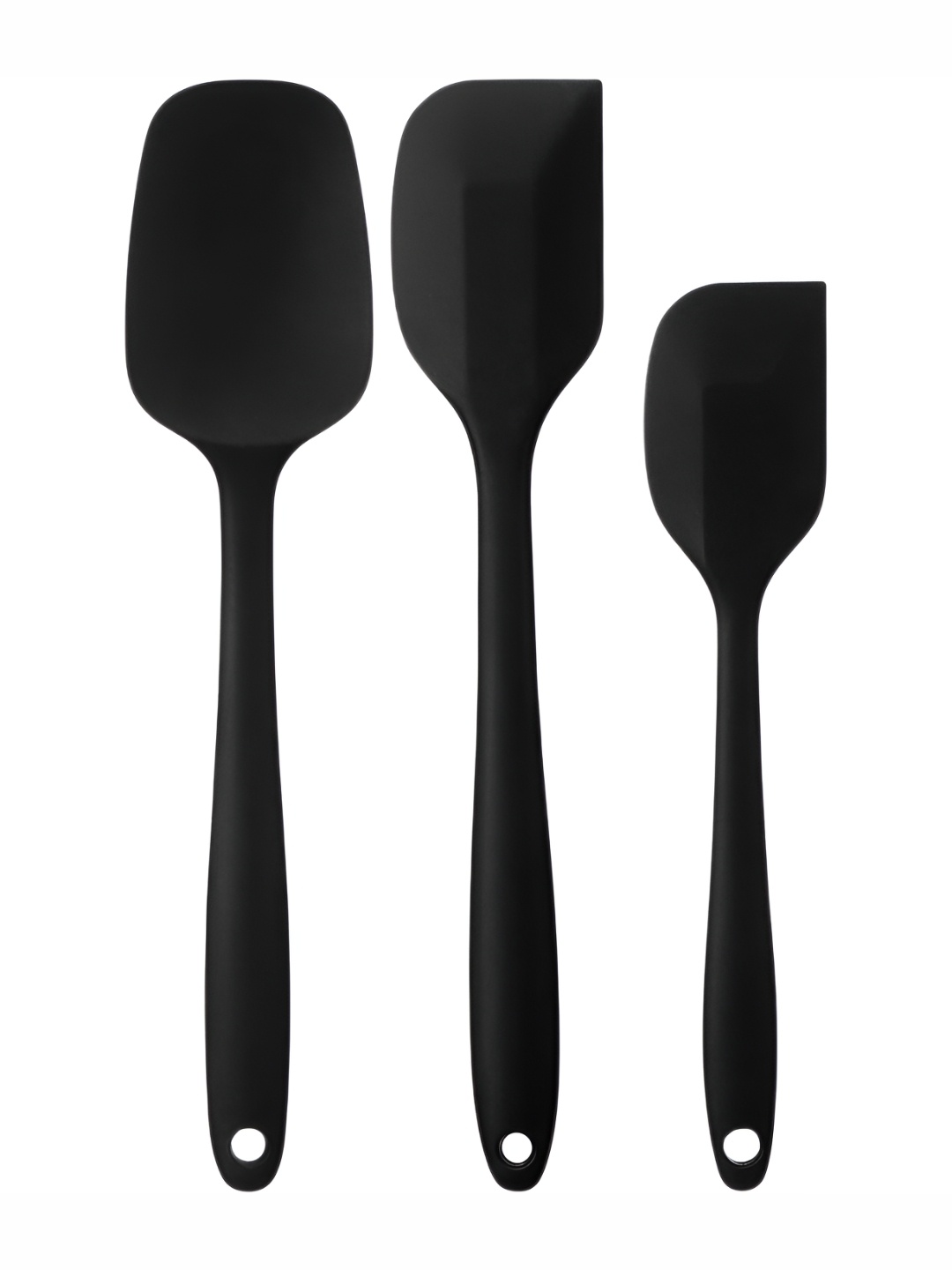 

Baskety Black 3 Pieces Non-Stick For Cooking Baking Spatula