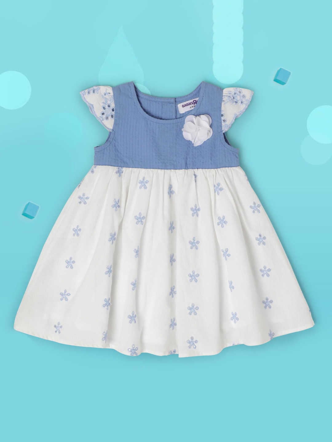 

Babies R Us Floral Print A-Line Dress, Blue