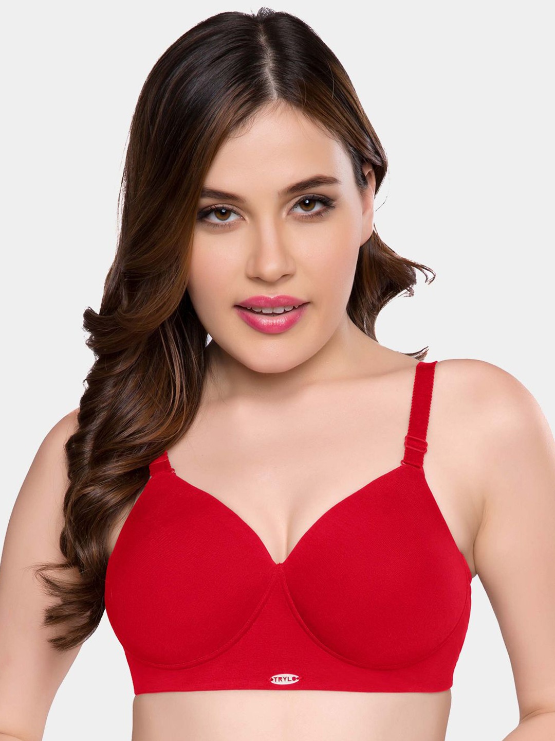 

Trylo Bra Full Coverage Lightly Padded, Red