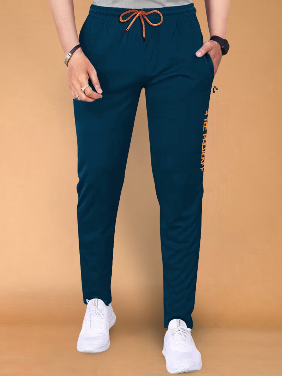 

Moda Rapido Men Mid Rise Track Pant, Blue