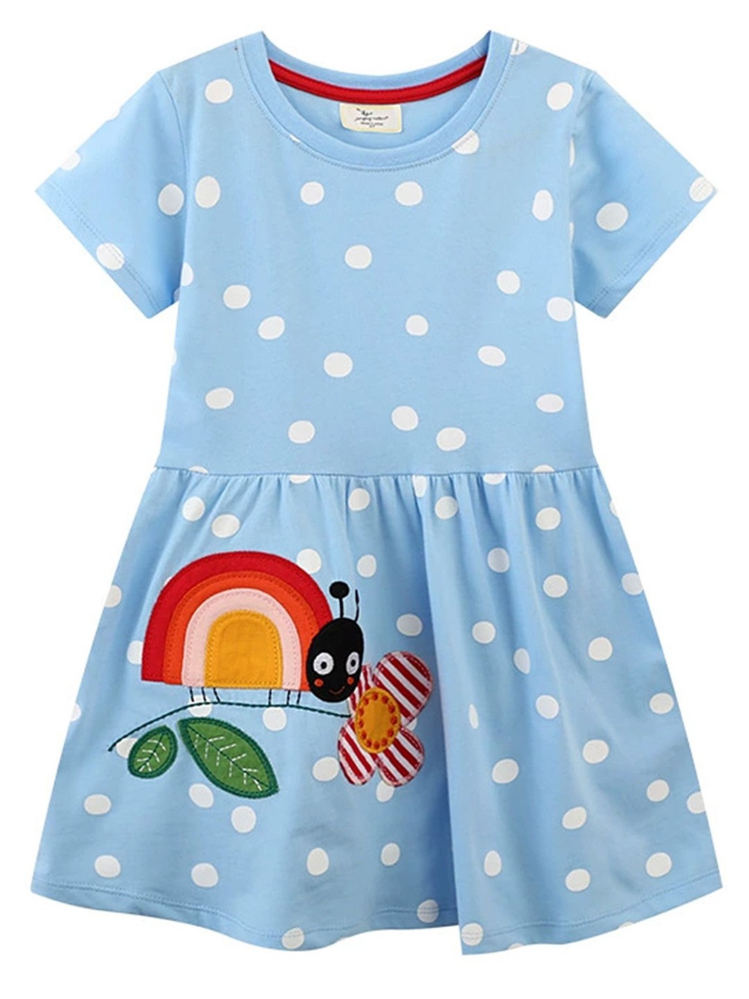 

LULU & SKY Girls Printed Nightdress, Blue
