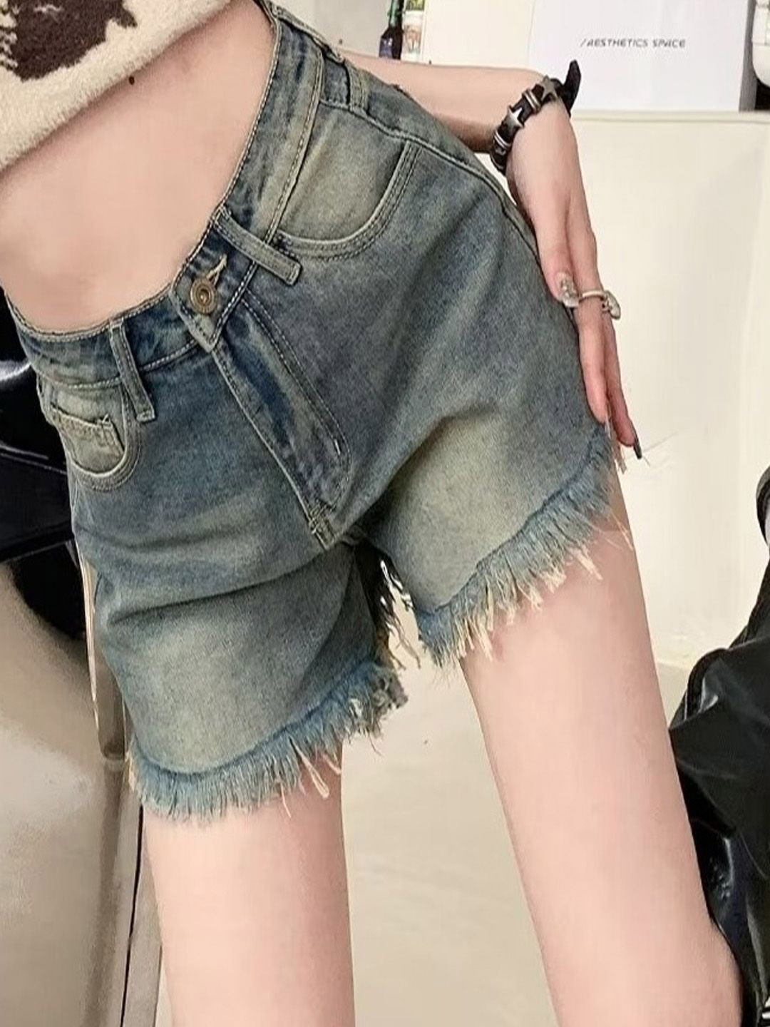 

StyleCast Women Denim Shorts, Grey
