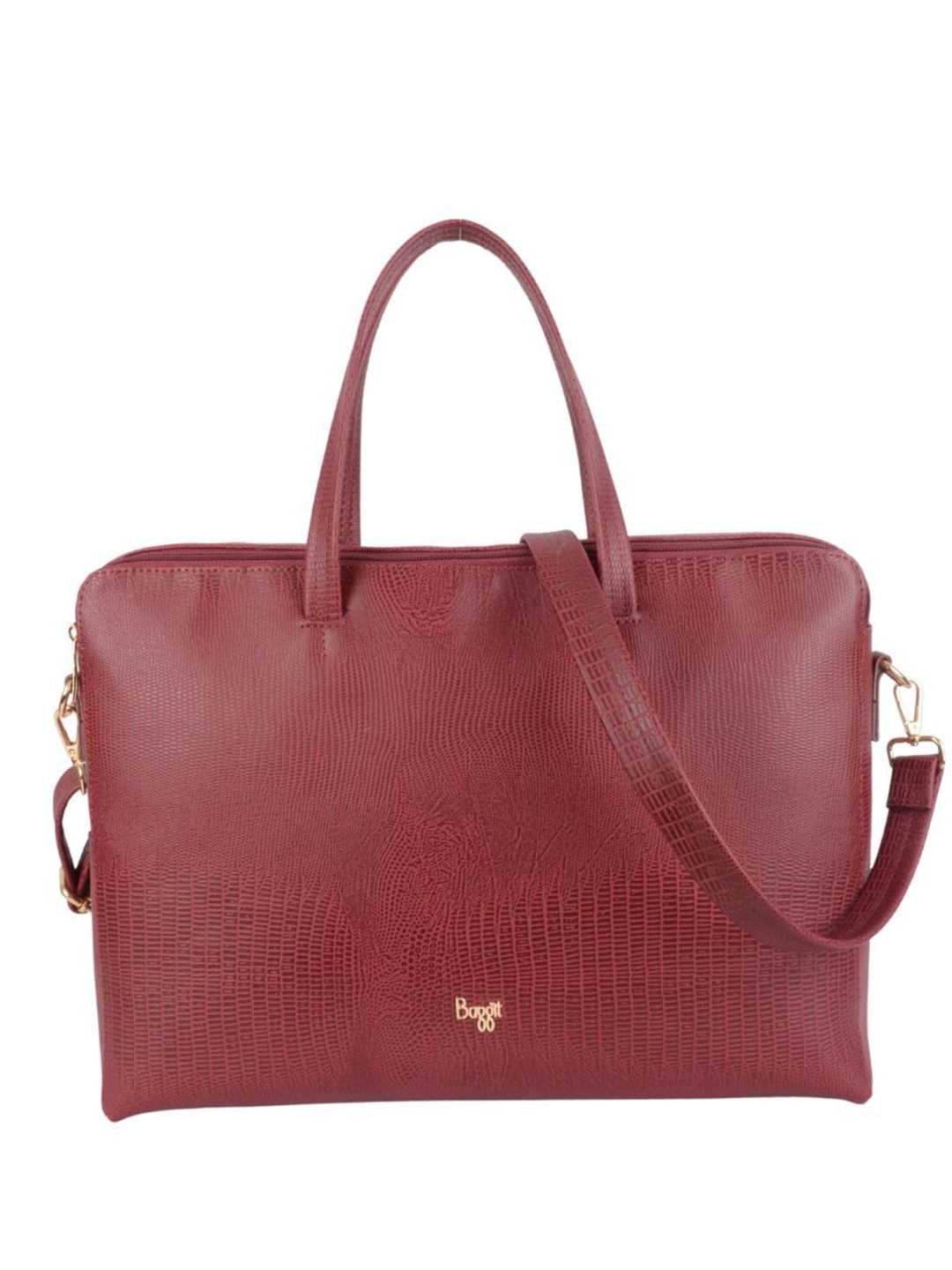 

Baggit Women PU Laptop Bag, Red