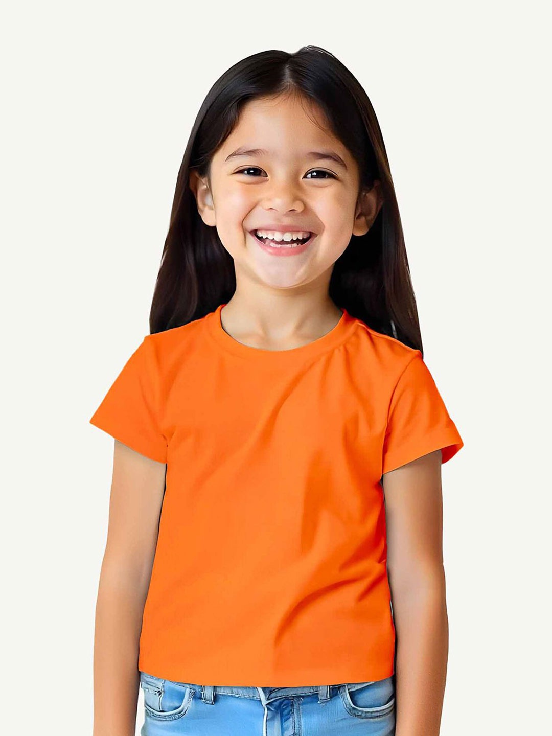 

Guugly Wuugly Girls Cotton short Top, Orange